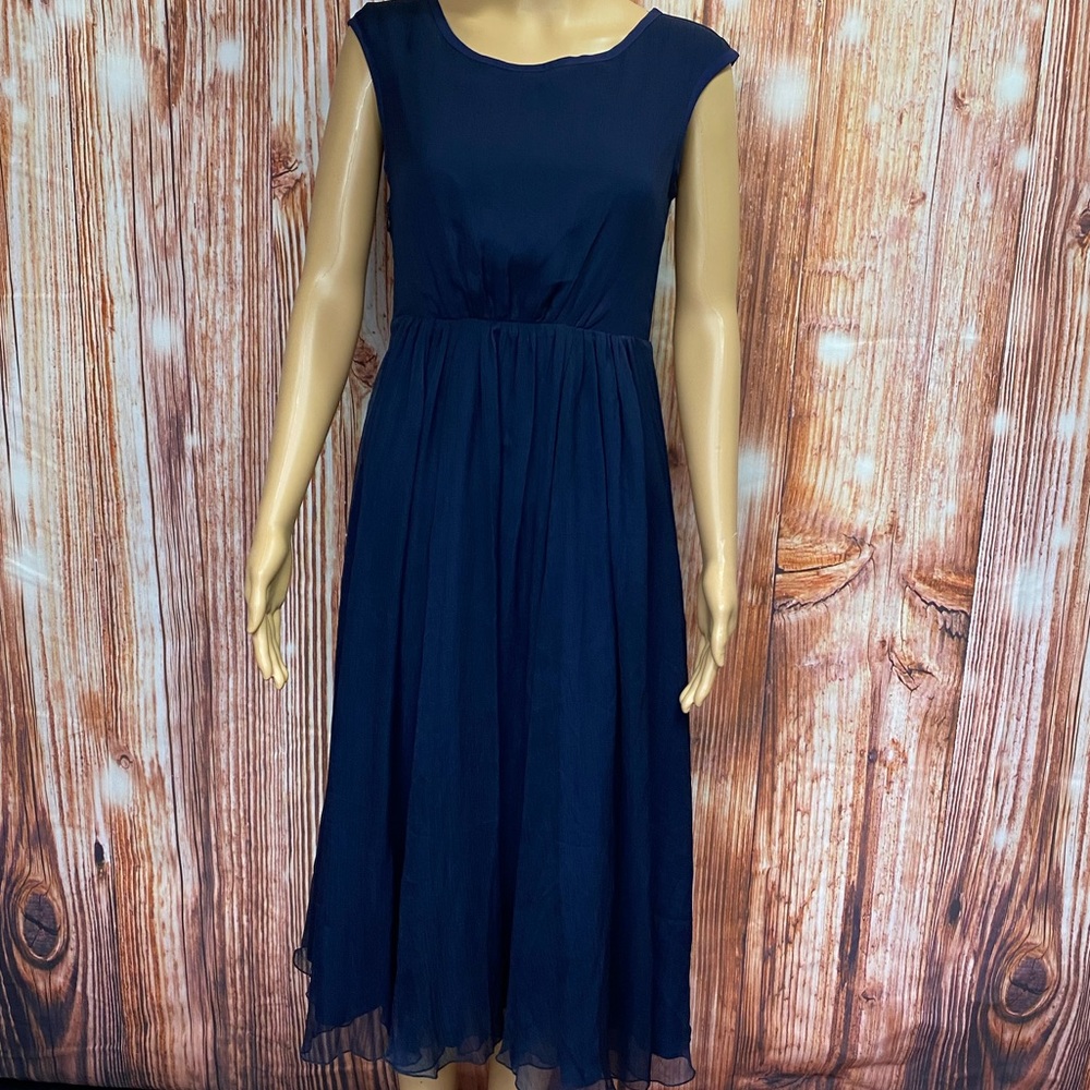 Borme Flowy Crinkled Gauze‎ Midi Dress